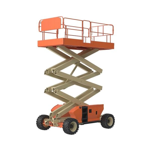 scissor lifts are commonly used for material handling and can lifting heavy equipment